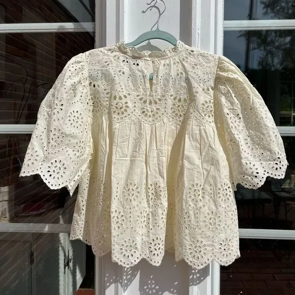 SEA New York Lainey Embroidered Blouse NWT - Picture 12 of 14